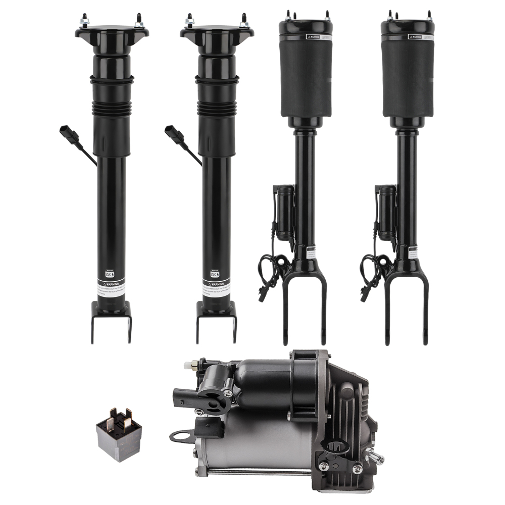 Amortisseurs Avant +Arrière +Compresseur compatible pour Mercedes M ML Classe GL W164 X164