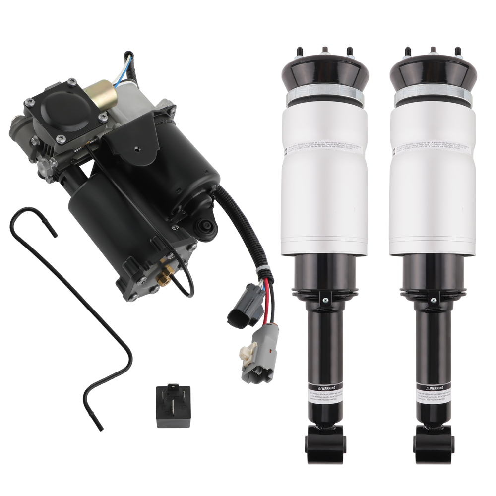 2X Avant Amortisseur + 1x Compresseur compatible pour Land Rover Discovery 3 4 RNB501250