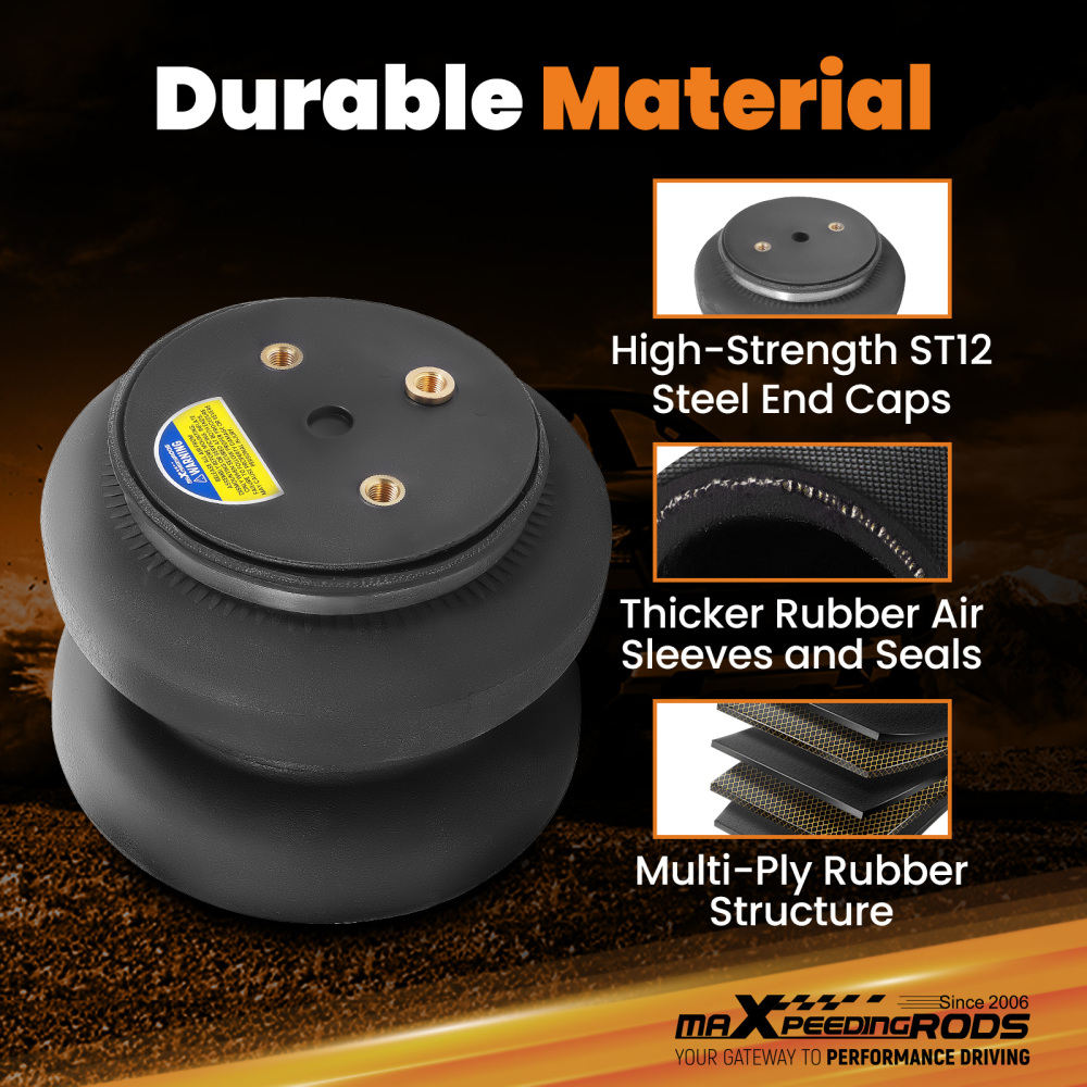 Rear Air Spring Suspension Kit compatible for Ford F-250 Super Duty Pickup 6.2L 2020-2022