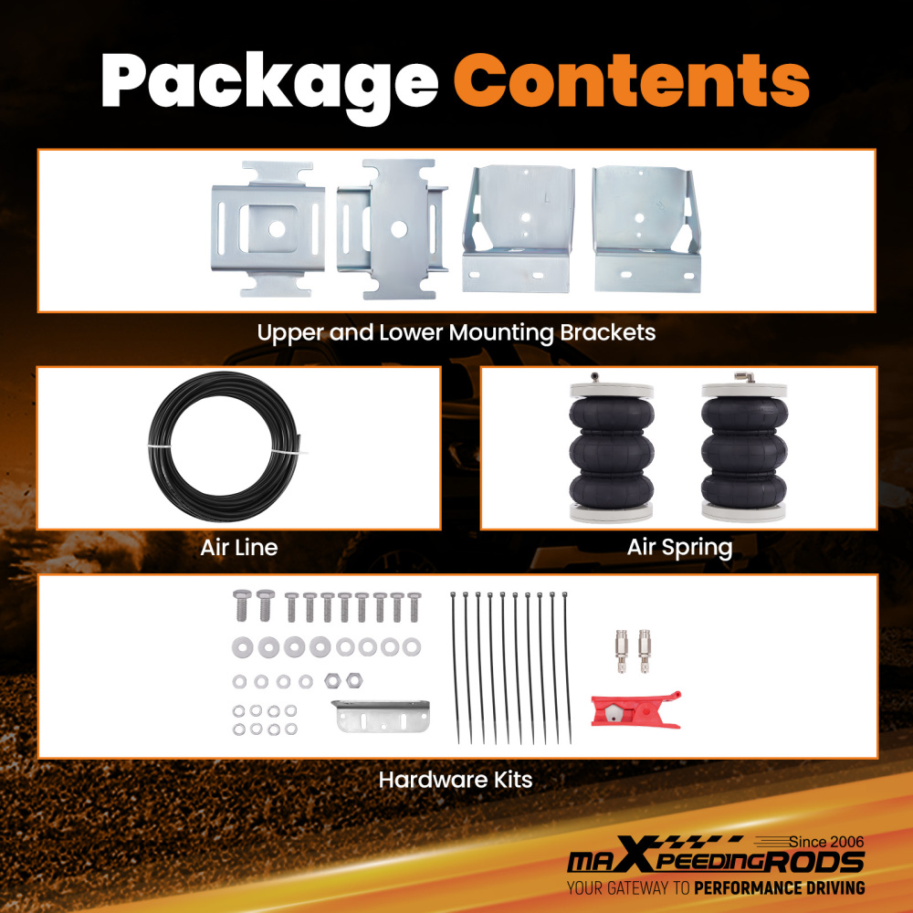 Rear Air Spring Bag Suspension Kit compatible for Iveco Daily 35S 30S 45S 2014-2024 5800KG