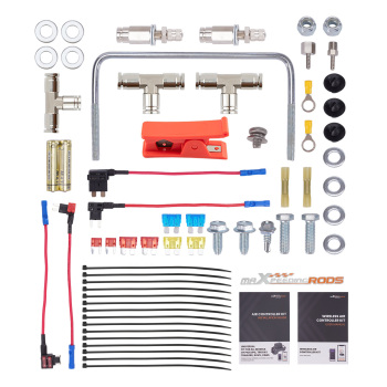 Air Suspension Kit + Wireless Air Shock Compressor Kit compatible for Dodge Ram 1500 06-08