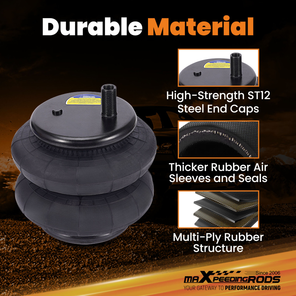 Air Suspension Kit + Wireless Air Shock Compressor Kit compatible for Dodge Ram 1500 06-08