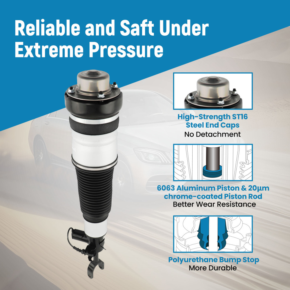 2 x Air Shock Suspension Front compatible for Audi A6 Allroad 4FH C6 2006-11 Estate 3.0 TDI