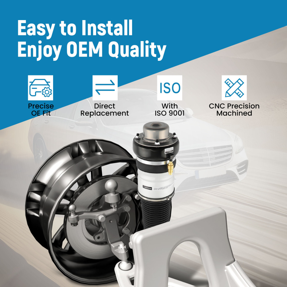 2 x Air Shock Suspension Front compatible for Audi A6 Allroad 4FH C6 2006-11 Estate 3.0 TDI