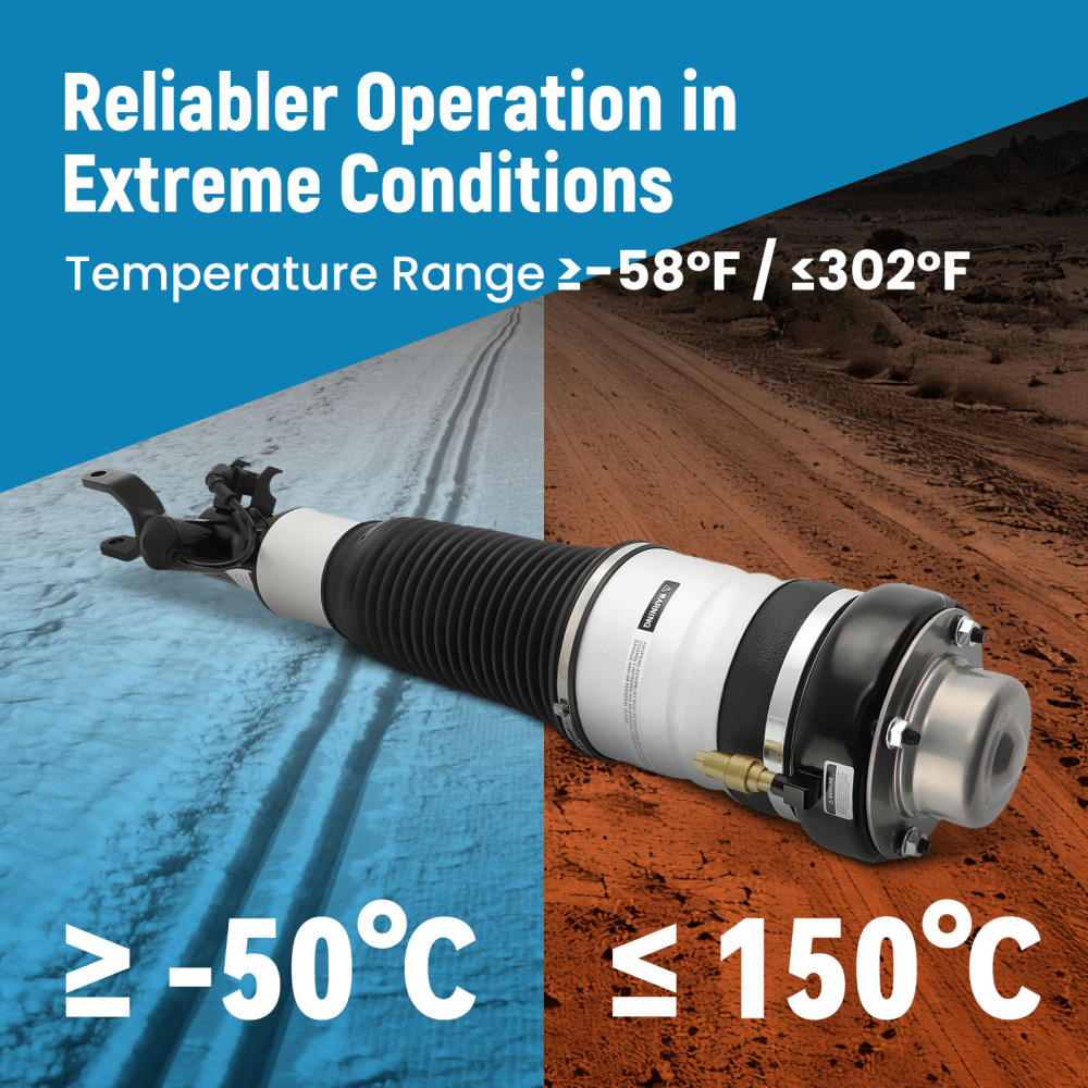 2 x Air Shock Suspension Front compatible for Audi A6 Allroad 4FH C6 2006-11 Estate 3.0 TDI