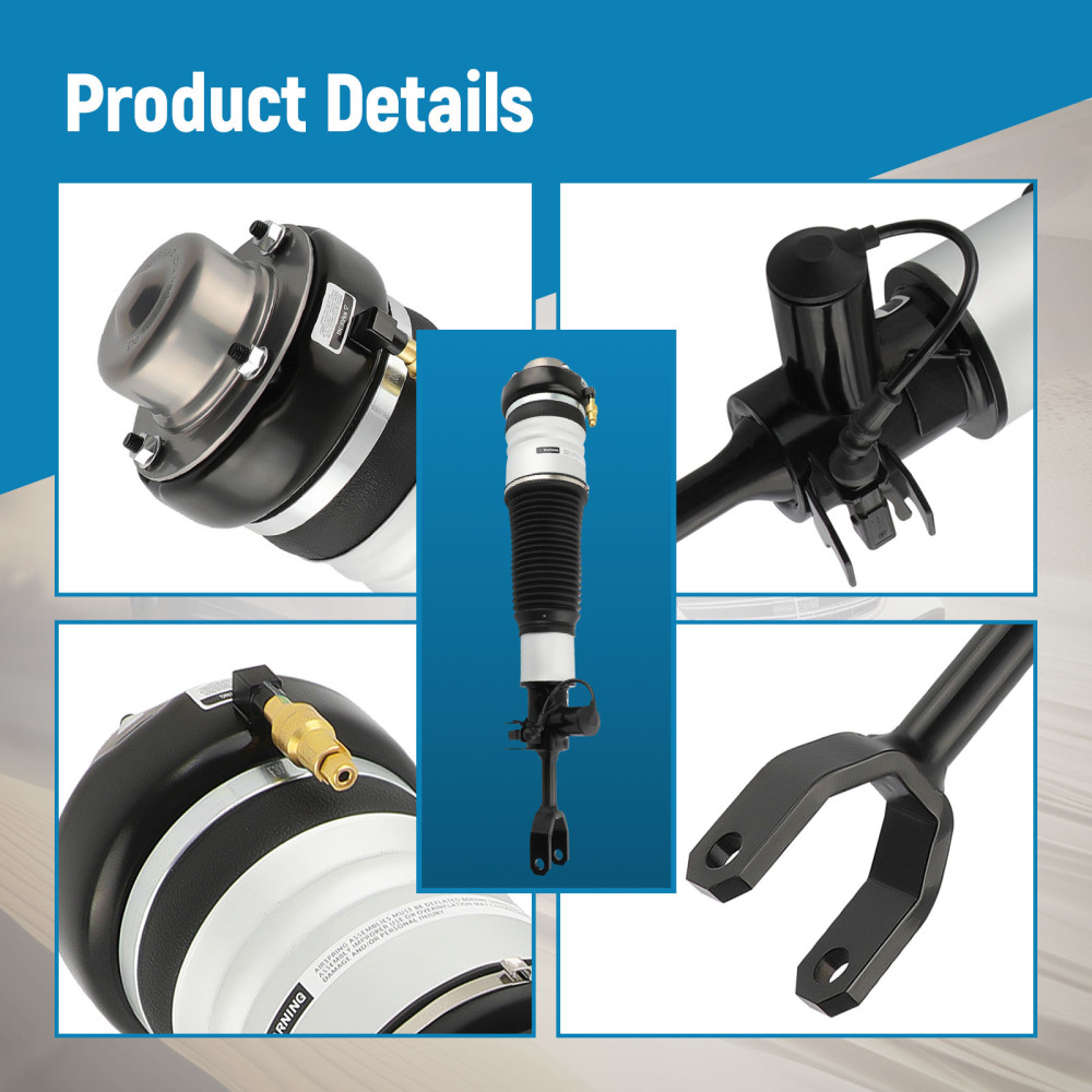 2 x Air Shock Suspension Front compatible for Audi A6 Allroad 4FH C6 2006-11 Estate 3.0 TDI