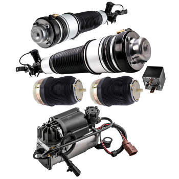 Set Front compatible for Audi A6 Air StrutBagCompressor Quattro Base 4F0616005D