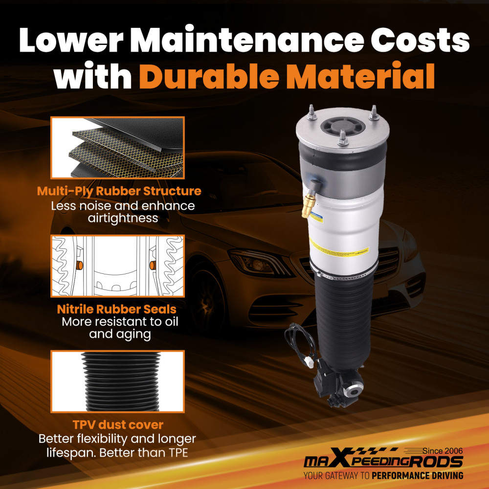 Amortisseur à Air EDC compatible pour BMW F03 F04 Série 7 37126791676 2007-2015