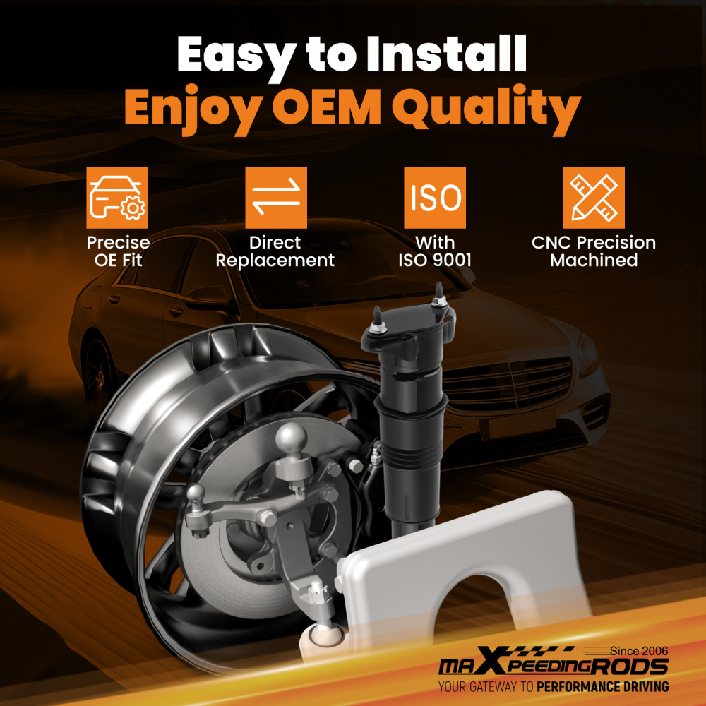 Pair Air Ride Suspension Shock compatible for Mercedes GL320 GL350 GL450 GL550 1643202231