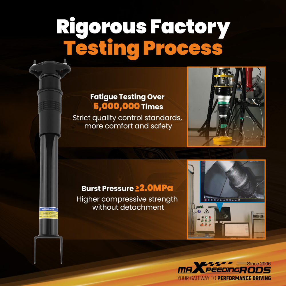 Pair Air Ride Suspension Shock compatible for Mercedes GL320 GL350 GL450 GL550 1643202231