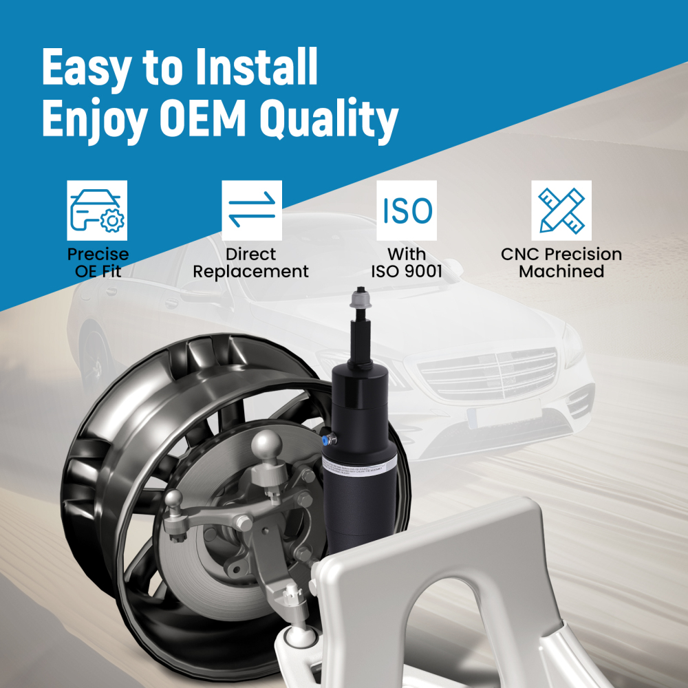 2x Rear RH LH Air Suspension Shock Struts compatible for Infiniti QX56 2011-2013