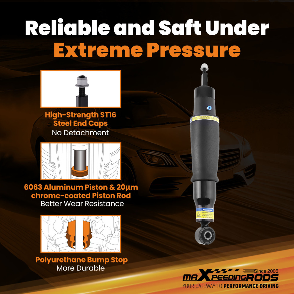 Rear Air Absorber compatible for Infiniti QX80 2014-2024 E6210-1LA8A Gas Charged Pair