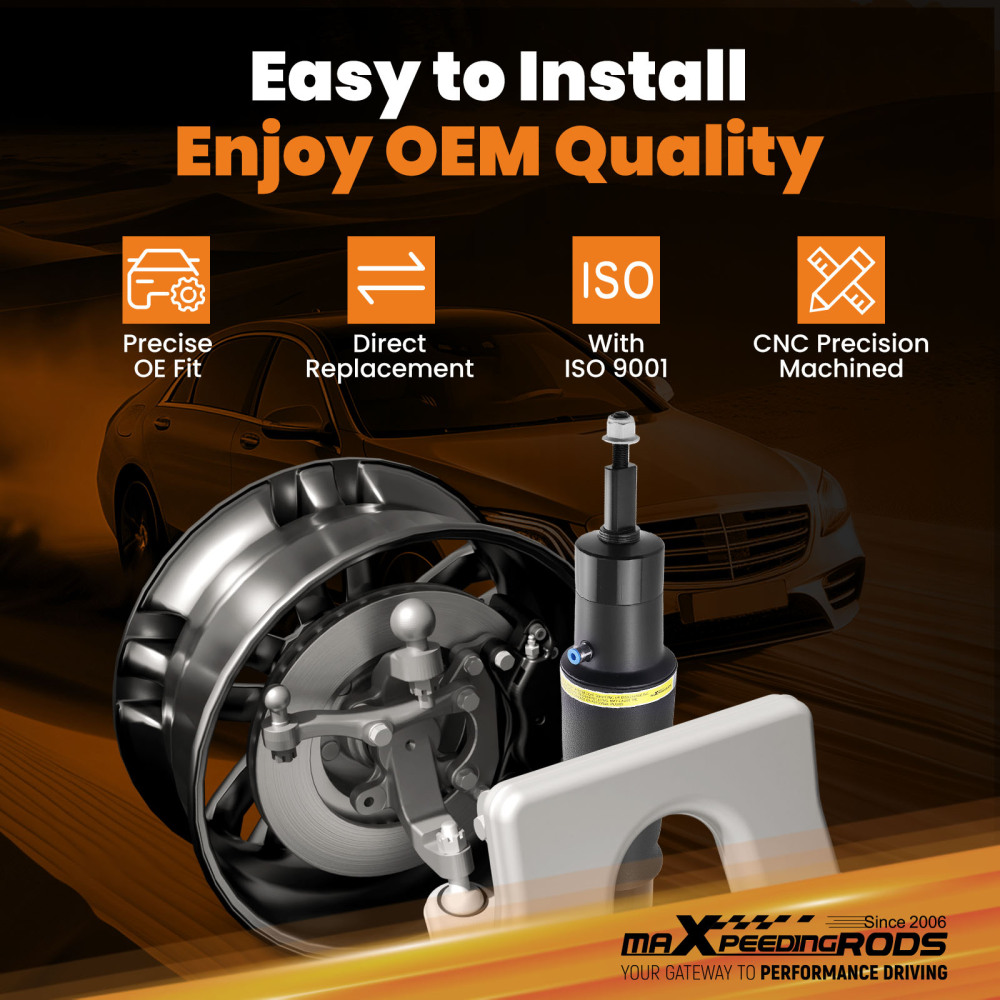 Rear Air Absorber compatible for Infiniti QX80 2014-2024 E6210-1LA8A Gas Charged Pair