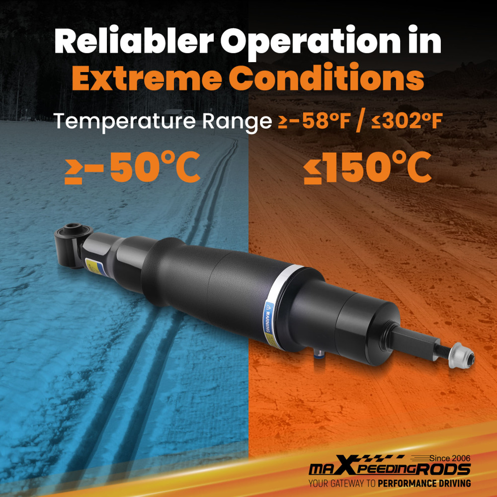 Pair Rear Air Suspension Shock Struts Compatible For Infiniti QX56 QX80 Armada 2011-2024	