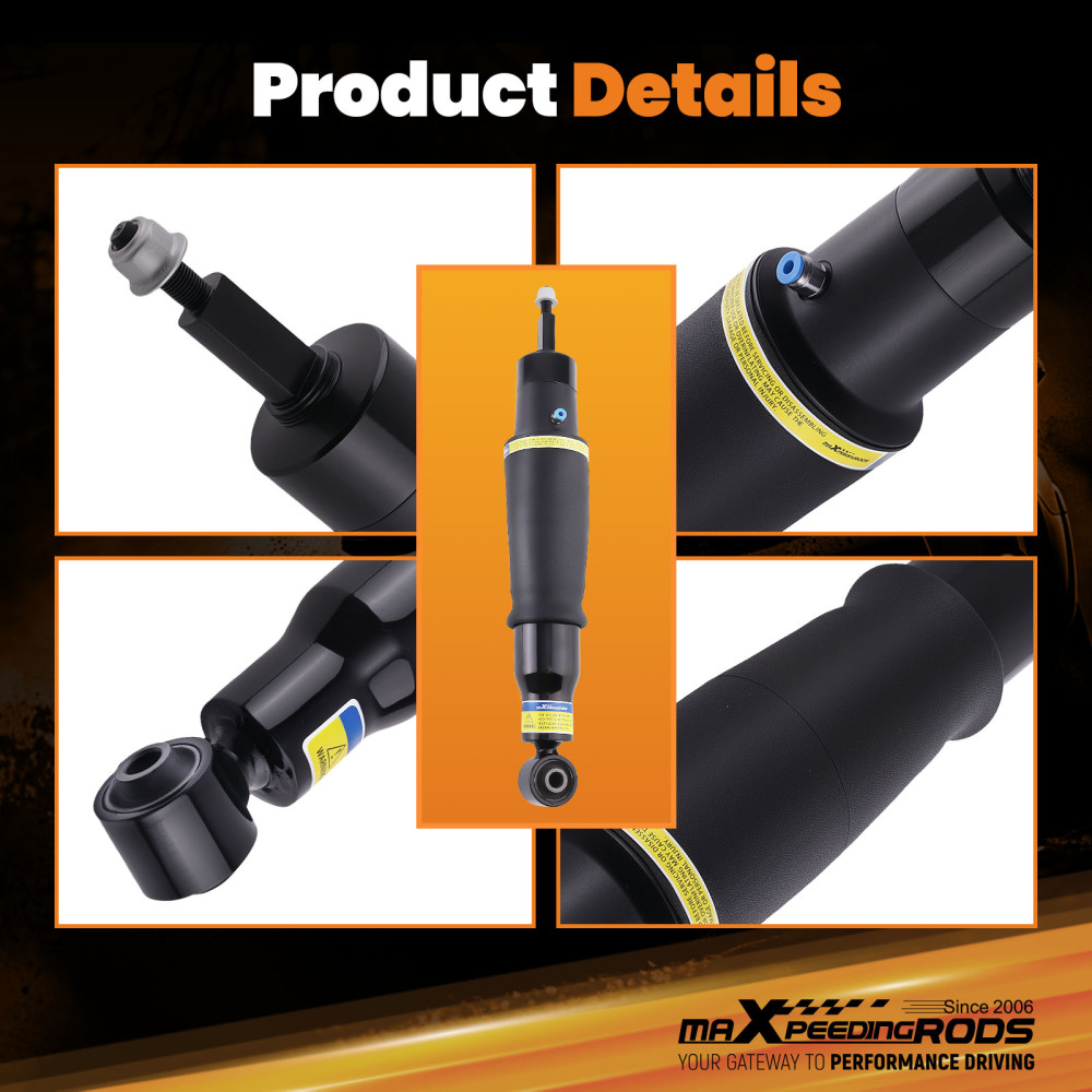 Pair Rear Air Suspension Shock Struts Compatible For Infiniti QX56 QX80 Armada 2011-2024	