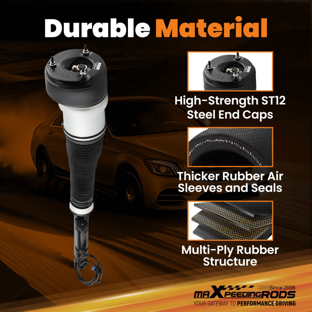 Rear Air Shock Strut Assembly Driver Side Left compatible for Mercedes Benz W221 2213205513