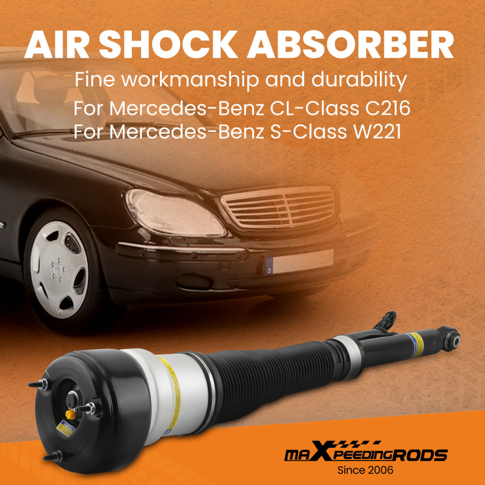 Rear Air Shock Strut Assembly Passenger Side Right RH compatible for Mercedes Benz W221