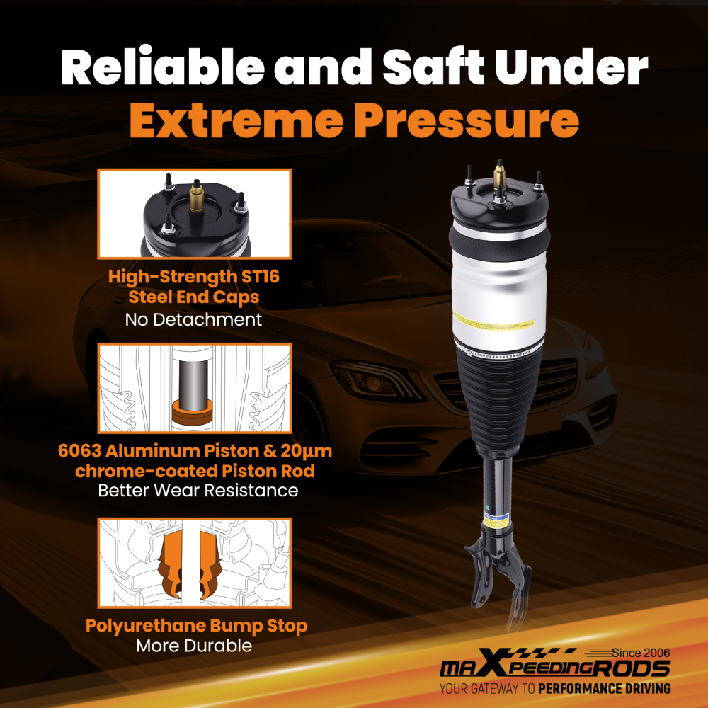 Front RH Air Suspension Strut compatible for Jeep Grand Cherokee WK WK2 11-24 68029902AA