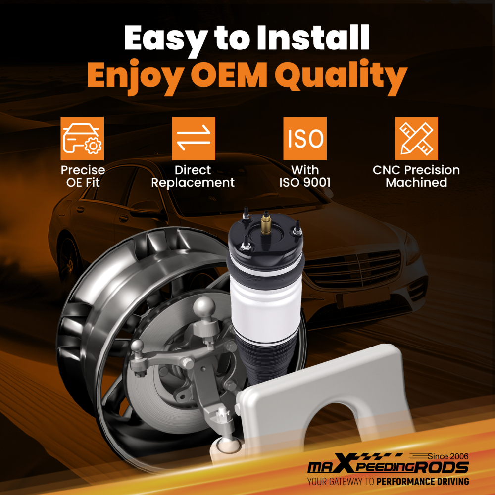 Front RH Air Suspension Strut compatible for Jeep Grand Cherokee WK WK2 11-24 68029902AA