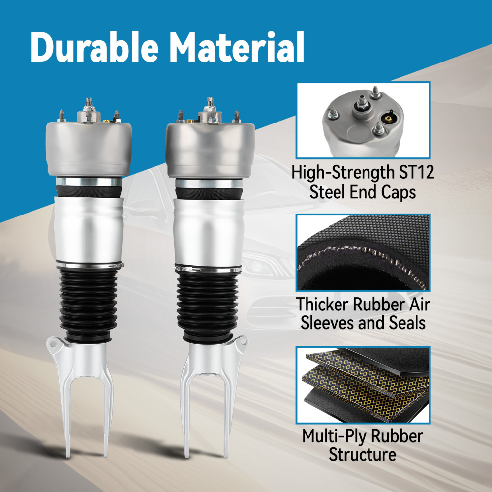 Front Air Shock Struts Pair compatible for Porsche Panamera 970 2010 2011 2012 2013