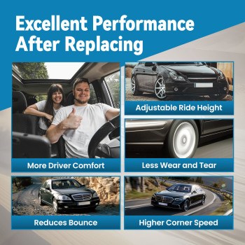 Front Left Right Air Suspension Strut compatible for Mercedes W166 X166 ML250 ML350 GL350