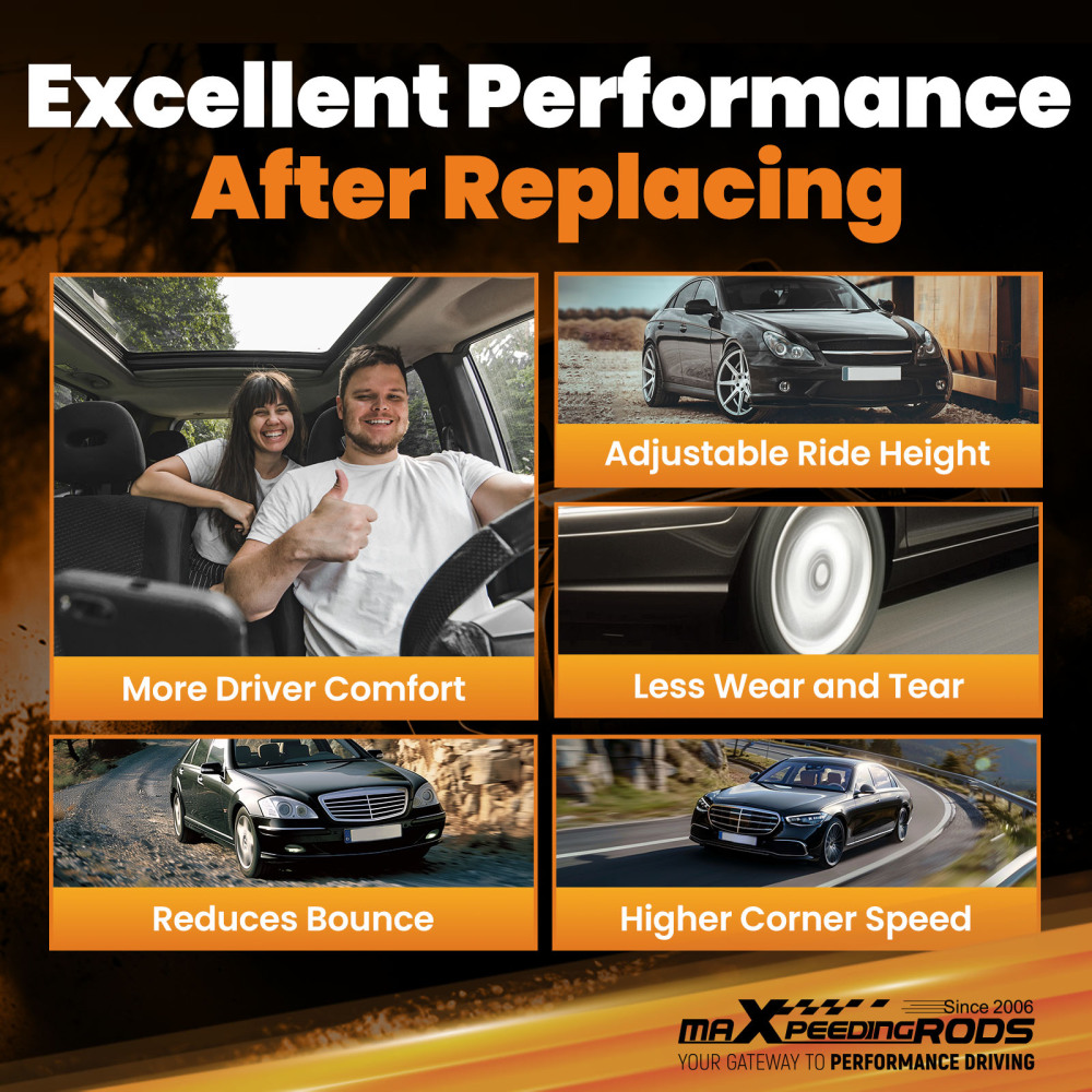 Ammortizzatore d'aria Sospensione Anteriore compatibile per Mercedes ML W164 GL X164 con ADS