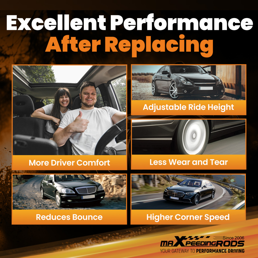 AMMORTIZZATORE COMPLETO SOFFIONE SOSPENSIONE AD ARIA DX compatibile per MERCEDES E W211 S211