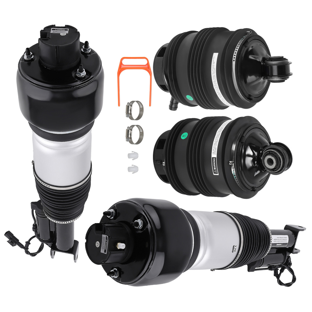 2x Avant Suspension Pneumatique + 2X Arrière ressort compatible pour Mercedes W211 W219 E320