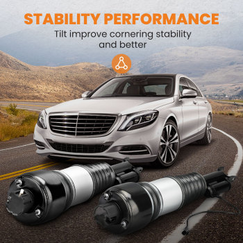 Compatible for Mercedes E-Class W211 New Front Suspension Air Spring Bag Struts Pair