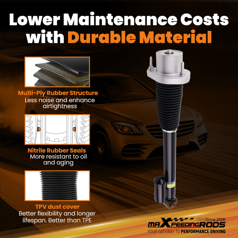 1pc Rear Air Suspension Electric Shock Absorber compatible for Land Rover Range Rover L405