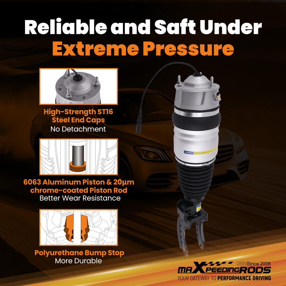 Front LH Air Suspension Shock Strut compatible for VW Touareg 7P5 7P6 2010-2018 7P6616039N