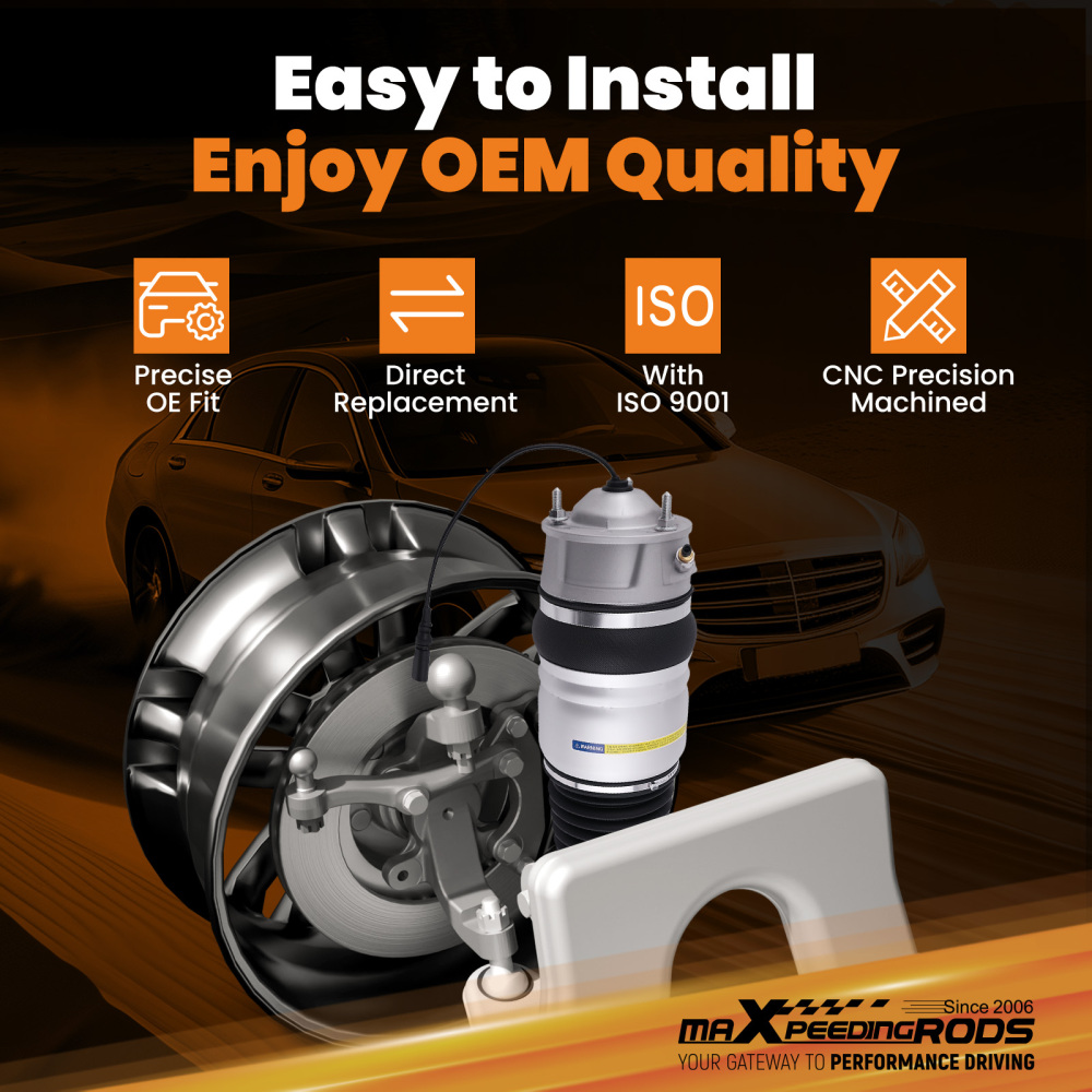 Amortisseur Air Avant Paire compatible pour VW Porsche 2010-2018 95835803903 95835804003