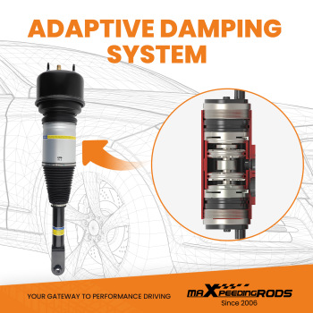 Pair Front Air Suspension Struts compatible for Jaguar XJ-Series X350 X358 Shock Absorber