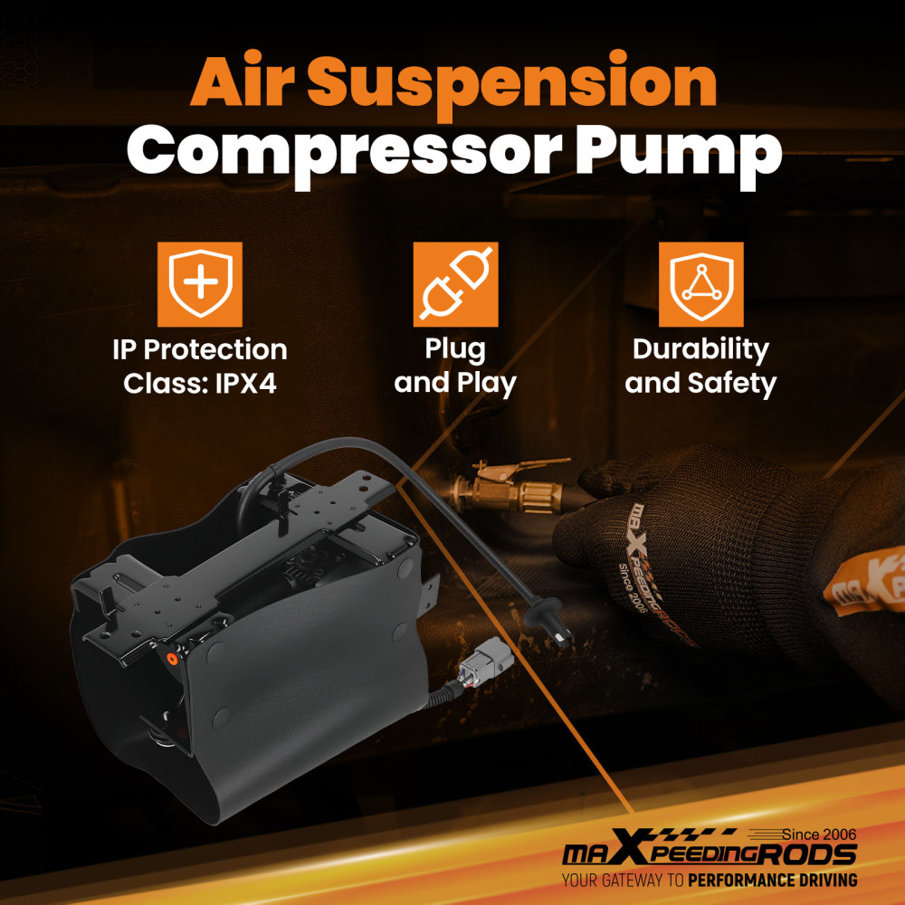 3 Set Rear Air Shock AbsorbersCompressor Pump compatible for Nissan Armada 2008-2015