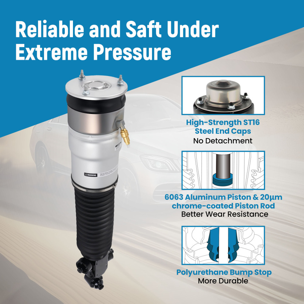 Rear Left Air Suspension Strut compatible for BMW F01 F02 740i 750Li 760Li 3.0L 4.4L 6.0L