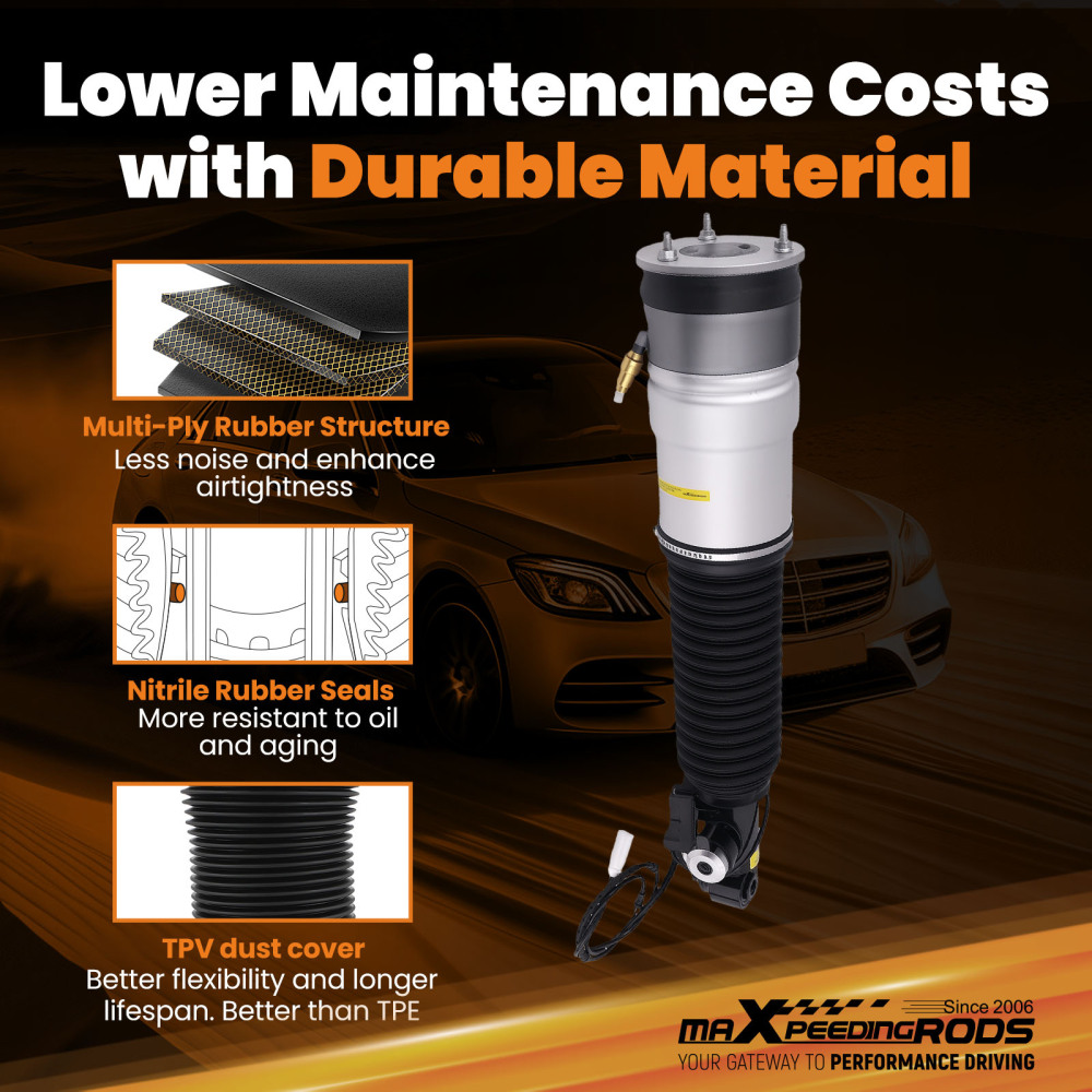 Air Shock Absorber Rear Left compatible for BMW 730Li 740Li 750Li 760Li 37126791675