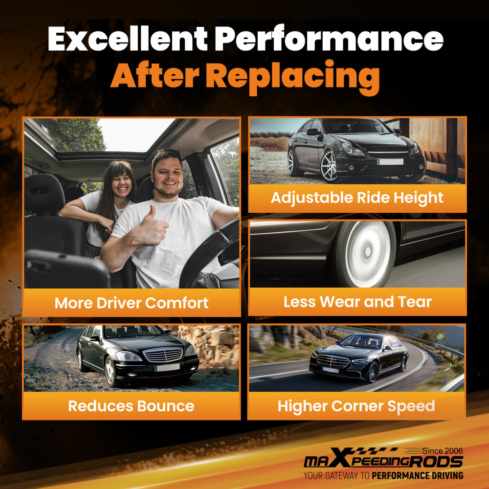 Ammortizzatore Posteriore sinistro EDC compatibile per BMW 7 F01 F02 F03 F04 730Li 740Li