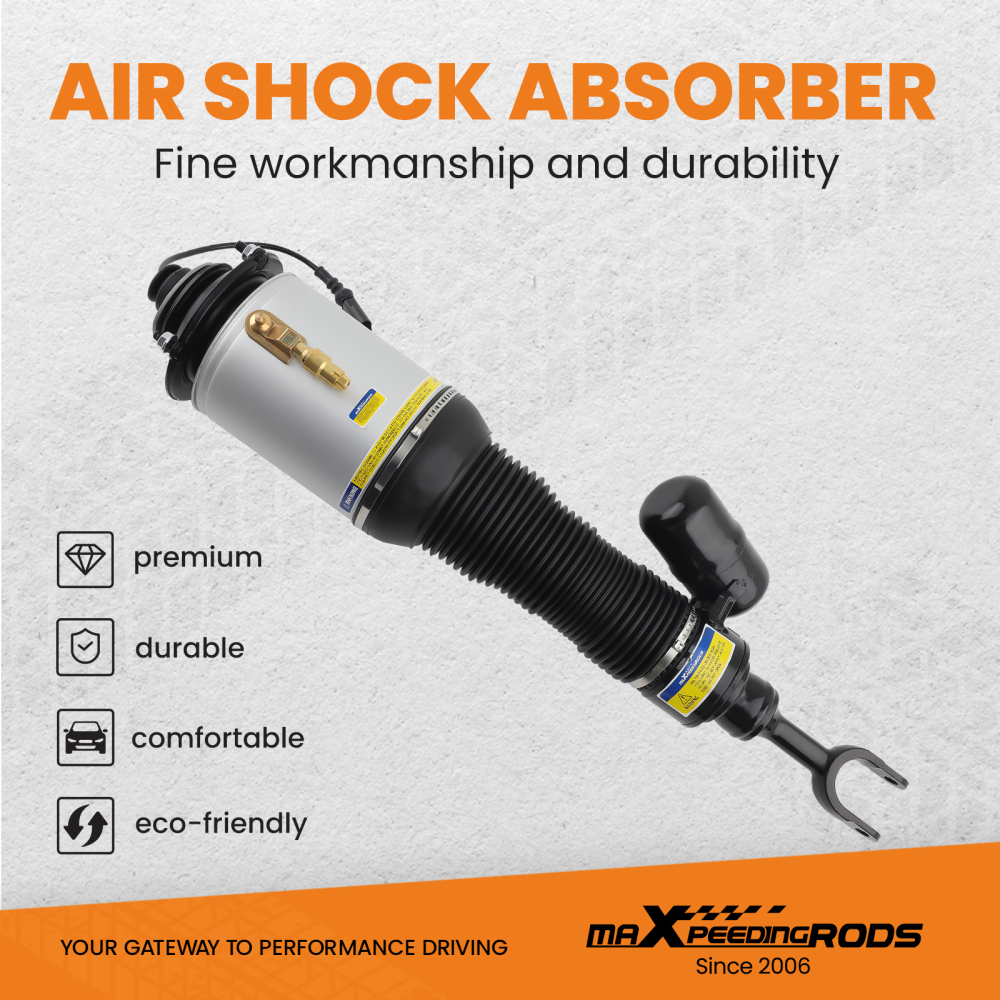 Pair Front Air Suspension Shock Struts compatible for Bentley Continental GT Flying Spur