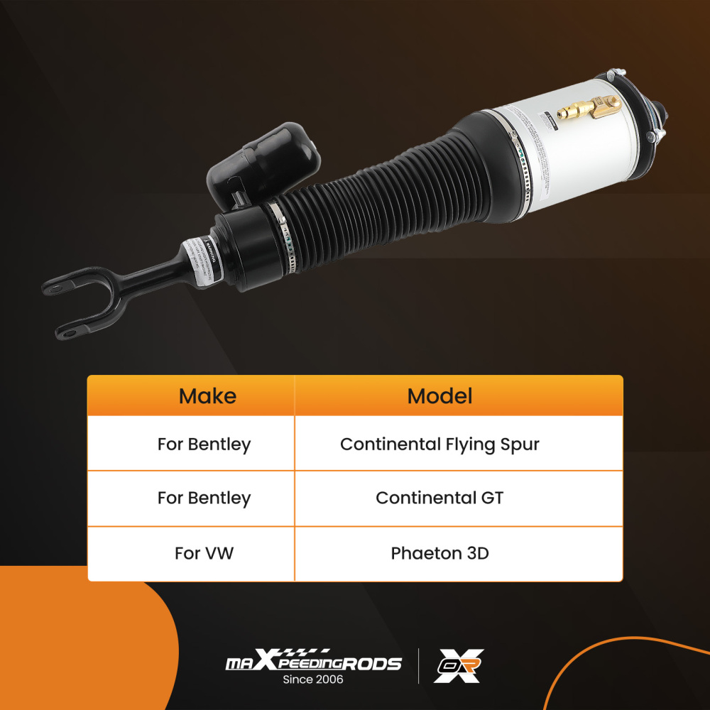 Front Right Air Suspension Shock Struts compatible for Bentley Continental 3D7616040