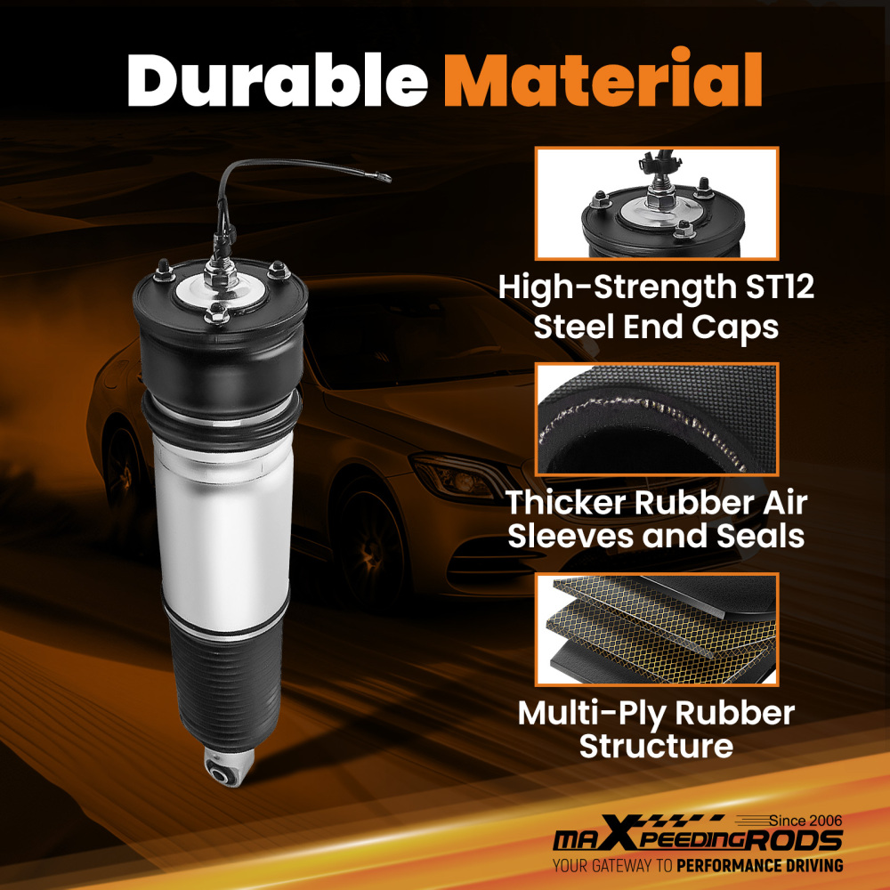 Rear Left Air Suspension Spring Shock compatible for BMW 7 Series 37126785535 E65 E66 W/EDC