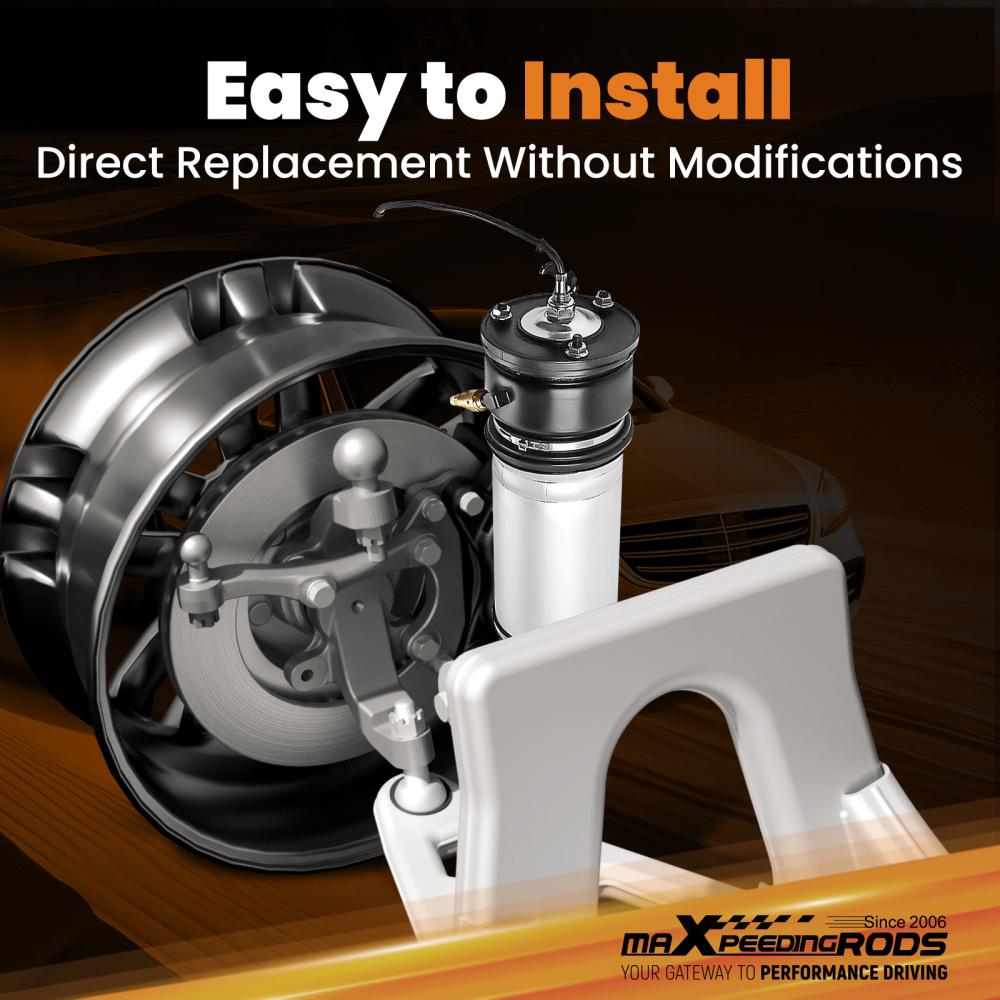 Rear Left Air Suspension Spring Shock compatible for BMW 7 Series 37126785535 E65 E66 W/EDC