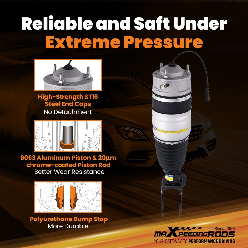 Front Right Air Suspension Strut compatible for Porsche Cayenne 92A 2010-2018 95834304850