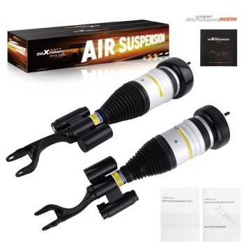 2x Front Air Suspension Struts compatible for Mercedes W205 C205 C300 C450 C43 AMG 4Matic