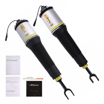 PAIR AIR SUSPENSION SPRING SHOCK ABSORBER FRONT compatible para AUDI A8 4E D3 4E0616039AF