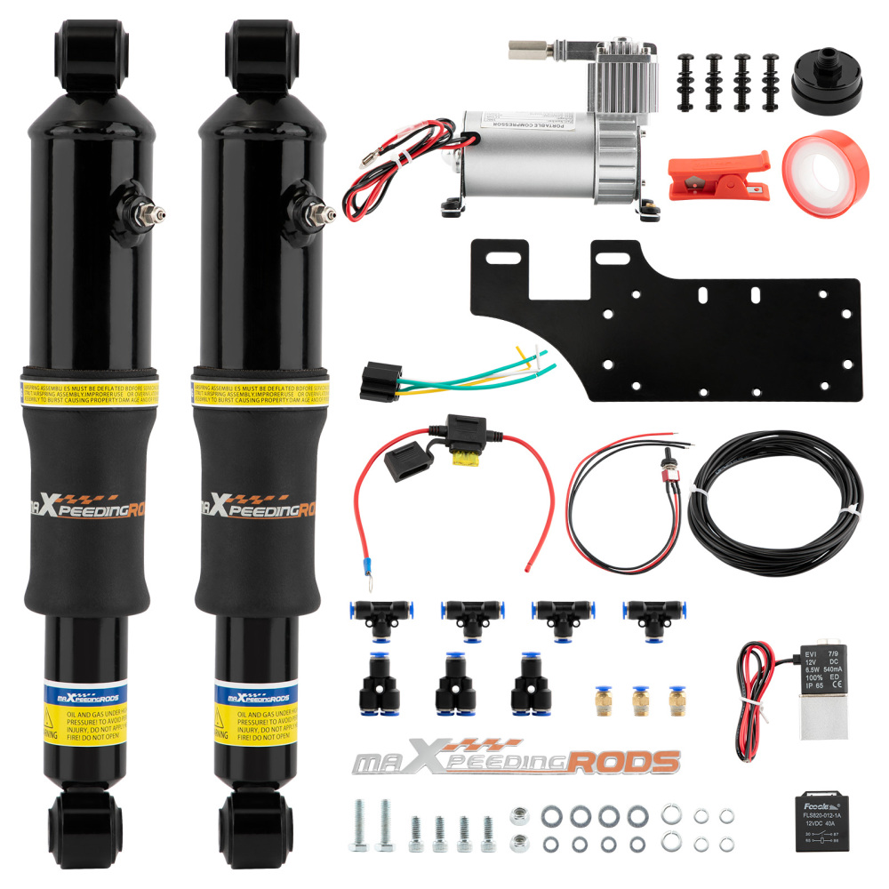 Ammortizzatore Posteriore Air Ride Suspension Kit compatibile per Harley touring 1994-2020