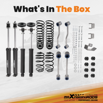 3.25 Lift Kit compatible for Jeep Wrangler TJ 1997-02 w/ 6-Cyl Engine