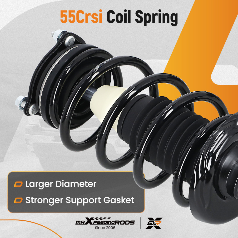 Front Struts w/Coil Spring Control Arms Kit for 06-11 compatible for Honda Civic 1.8L 1.3L