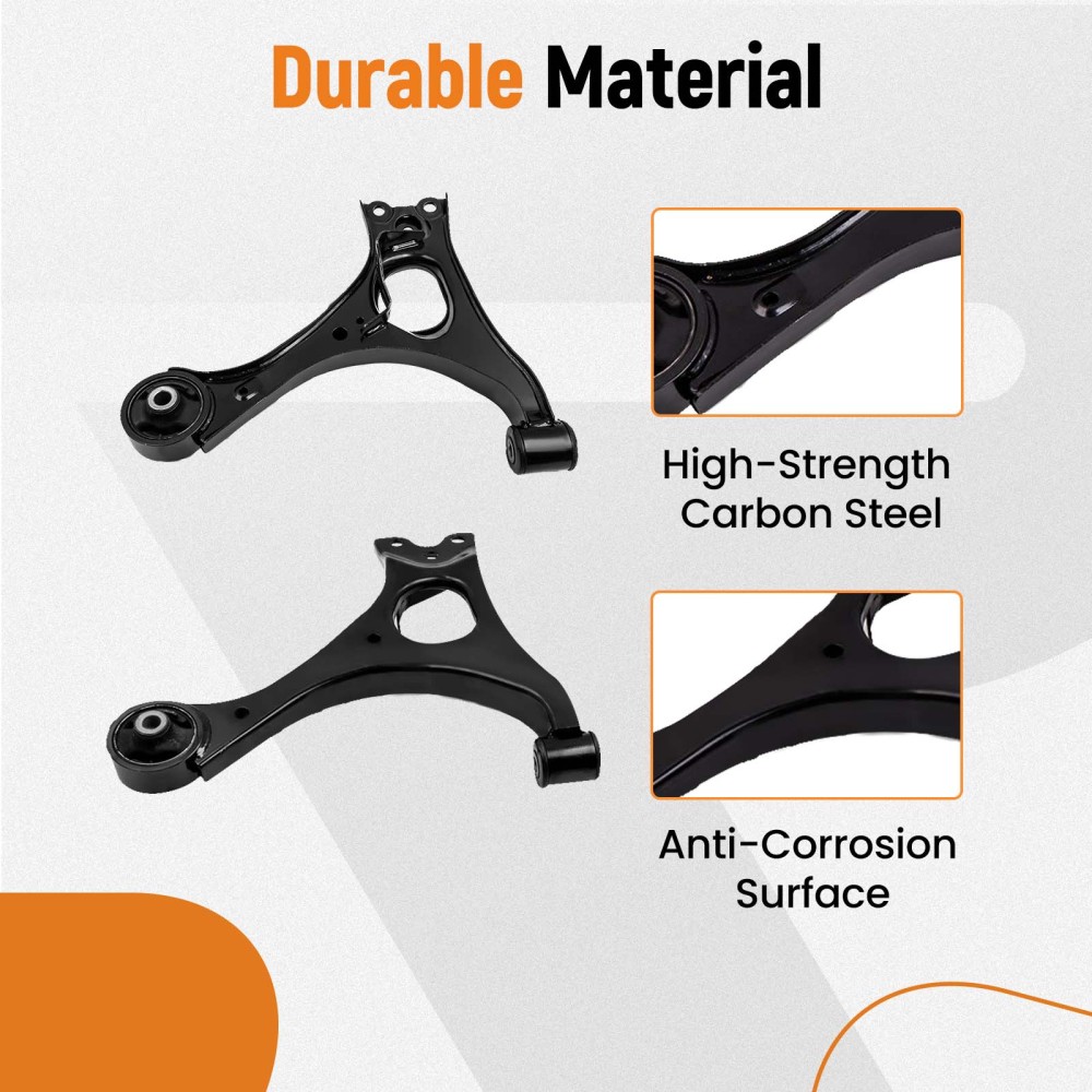 Front Struts w/Coil Spring Control Arms Kit for 06-11 compatible for Honda Civic 1.8L 1.3L