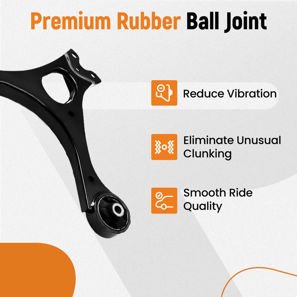 Front Struts w/Coil Spring Control Arms Kit for 06-11 compatible for Honda Civic 1.8L 1.3L