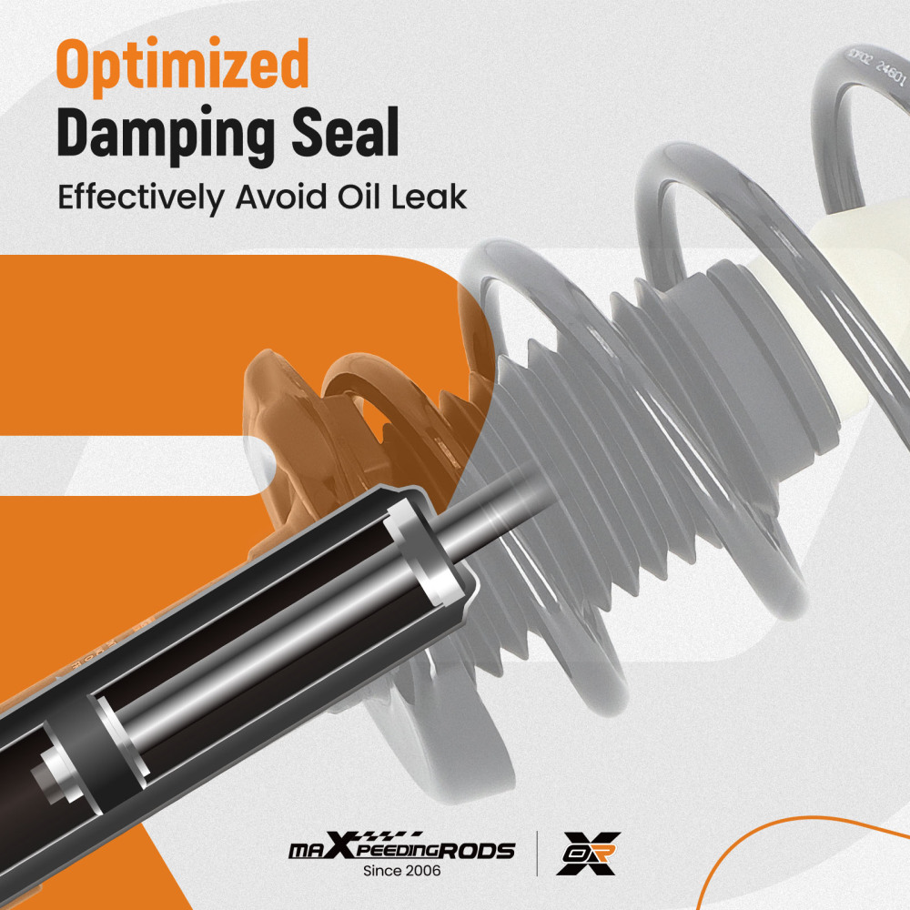 Front Rear Struts Shocks Assembly For 2006-2011 compatible for Honda Civic 1.8L 1.3L DX DX-G EX